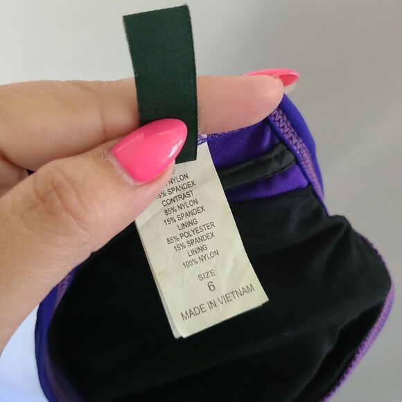 Lauren Ralph Lauren Blue/Purple Underwire Bikini Top Size 6 - Picture 7 of 7